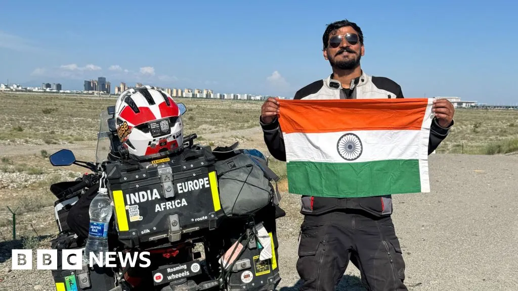 Man on round-the-world trip has bike stolen in UK