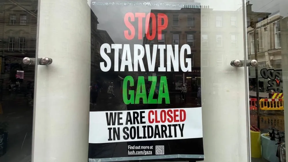 Lush shuts stores for a day to protest Gaza starvation