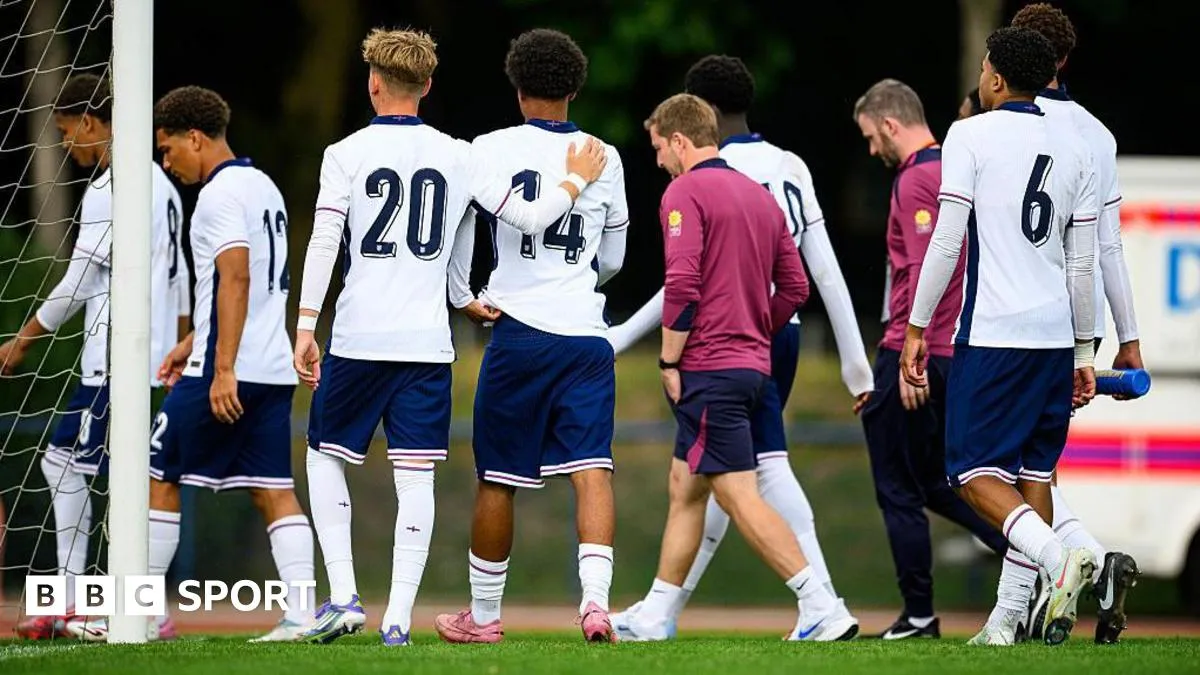 England U17s win stopped twice over 'racist abuse'
