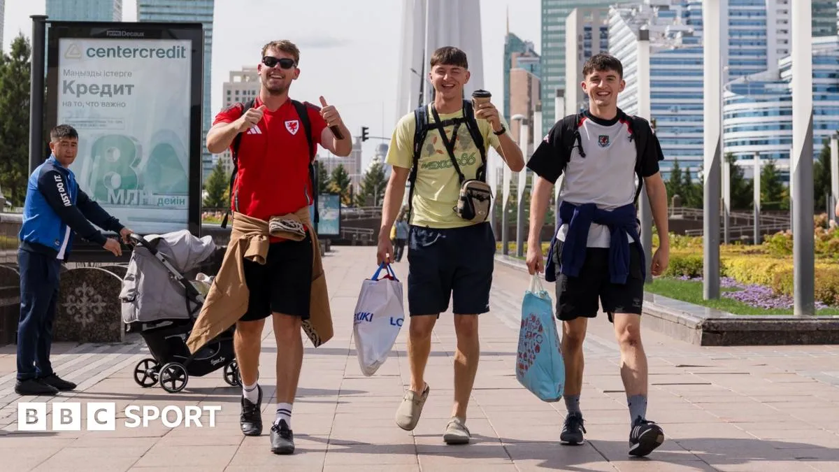Horse riding and eating horse 'four ways' - Wales fans do Kazakhstan