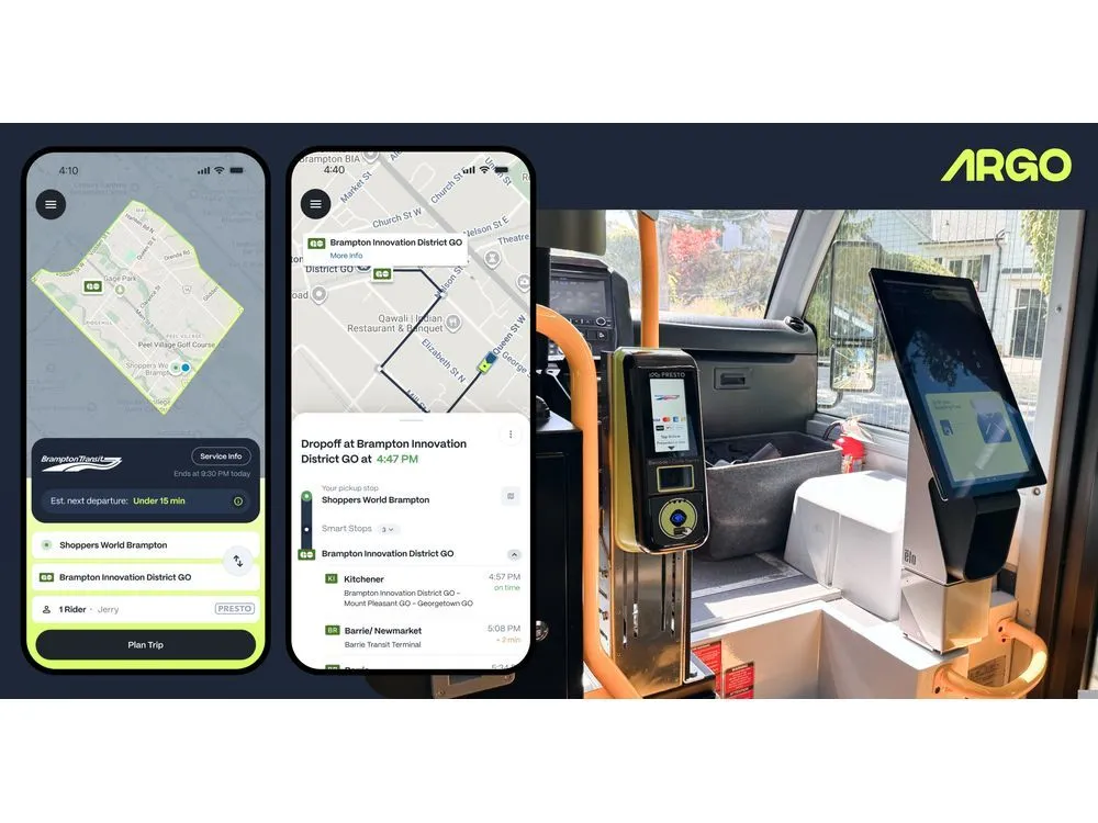 Argo Completes Integration with Ontario’s PRESTO Fare System and GO Transit Feeds