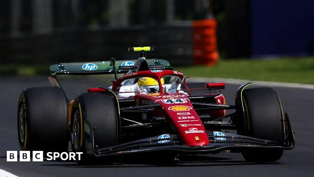 Hamilton leads Ferrari one-two in Monza practice