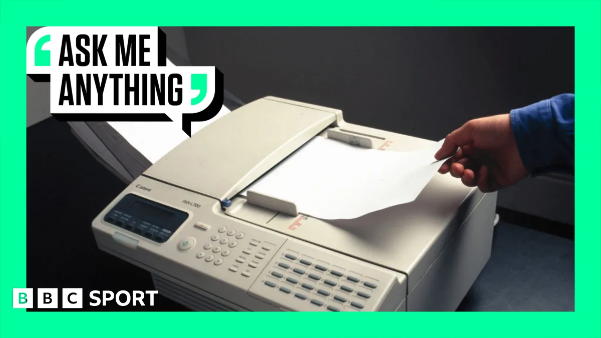 Is a fax machine still used in football transfers?