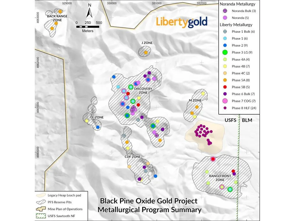 Liberty Gold Confirms Robust Gold Leach Recoveries at Black Pine