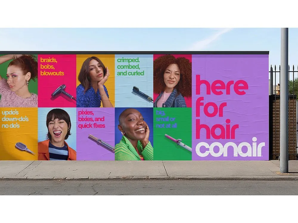 Conair Unveils Bold New Look and Inclusive Brand Philosophy: “Here for Hair, Conair”