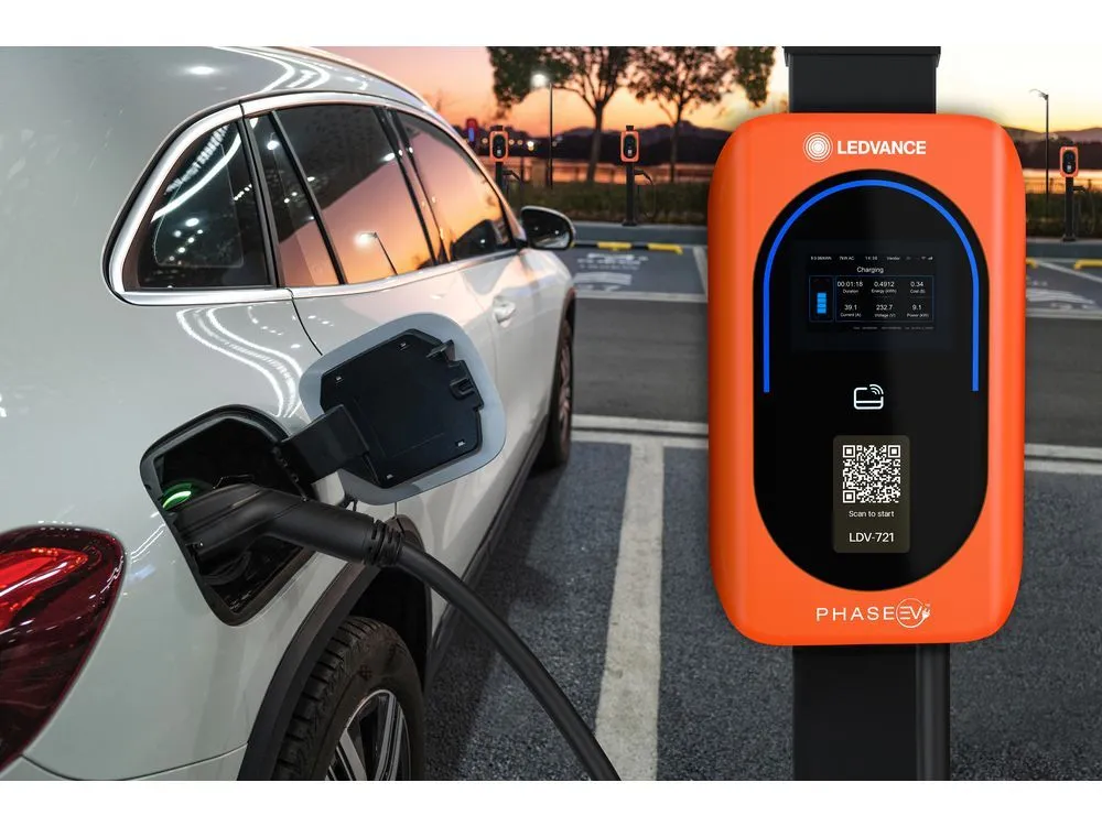 LEDVANCE Expands PHASE EV™ Lineup with New 80 amp Level 2 Commercial Charger