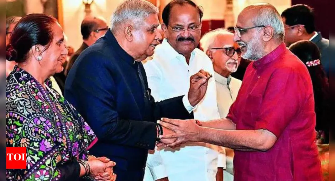 Dhankhar attends CP Radhakrishnan oath-taking, surprises many, silences others