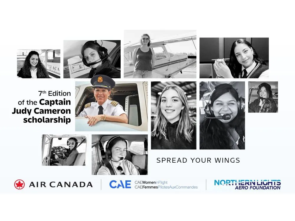 Spread Your Wings: Applications Open Tomorrow for Seventh Edition of the Air Canada and CAE Captain Judy Cameron Scholarship
