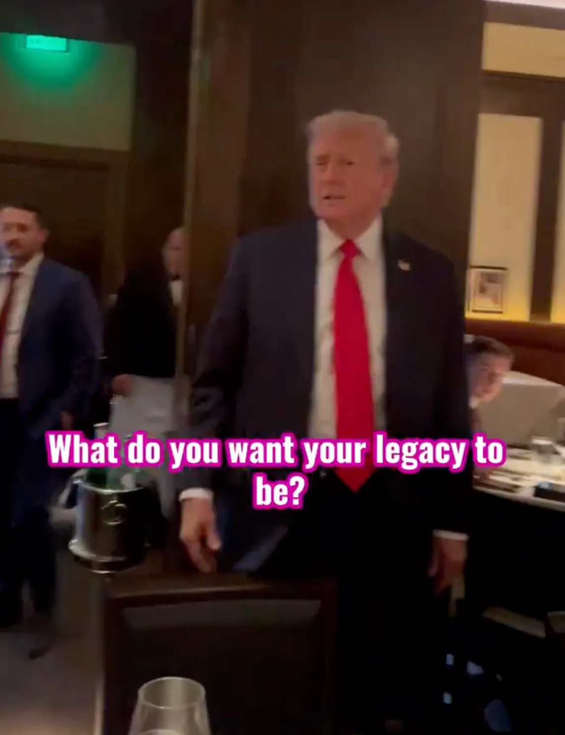 People Can't Stop Watching This Footage Of Trump Getting Confronted By Protesters While Out To Eat